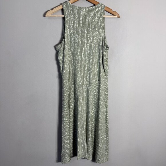 Athleta Santorini Thera Printed Dress Women's ST Small Tall Green UPF 50 Active - Picture 9 of 14